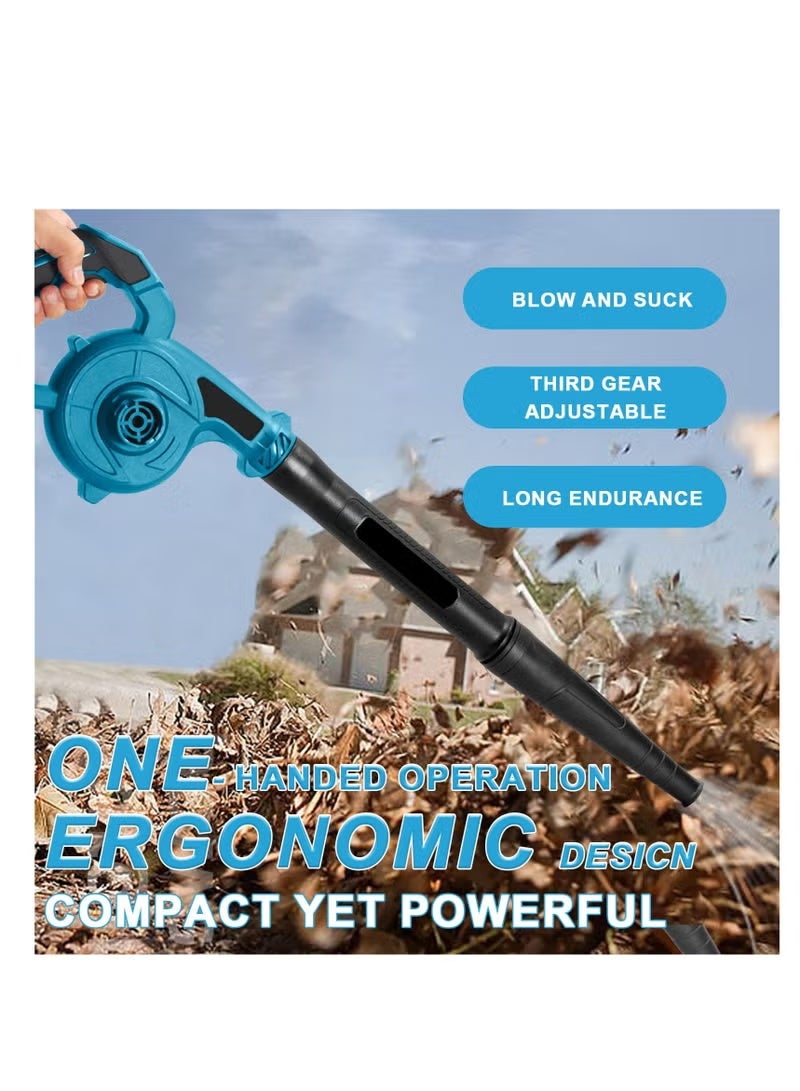 Cordless Leaf Blower, 150Mph 3 Speed Mode Handheld Electric Leaf Blowers 2-in-1 Lightweight Mini Cordless Leaf Vacuum with Brushless Motor (2 Batteries) - Image 2